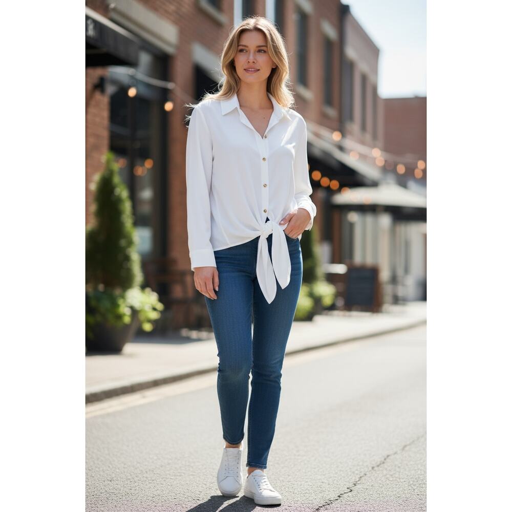 RAMY BROOK Top NEW Size XS Raven Button Up Blouse $345 Ivory Cream